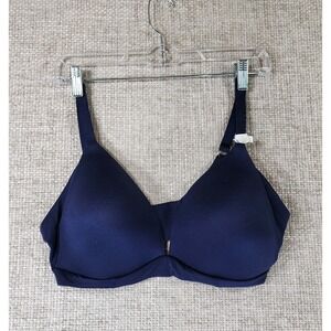 AERIE Sunnie Wireless Bra Lightly Lined Womens 38DD Navy Back Closure NWT